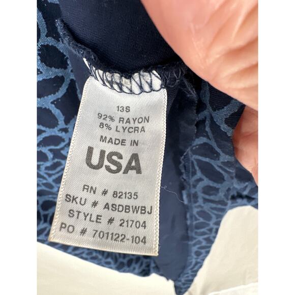 Fresh Produce Dress Womens Small Blue Midi Floral Sleeveless Stretch Sundress - Picture 4 of 8